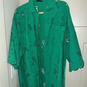 Stella Nova lace button up shirt